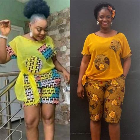Flaunt your thrones braids to any event this christmas season! Latest Ankara Shorts To Rock This Christmas | African fashion women clothing, African clothing ...