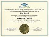 Makeup Certificate Sample Pictures