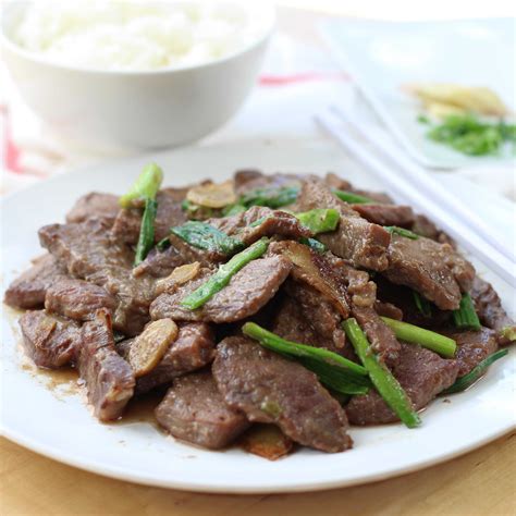 Beef With Ginger And Green Onion Borges Withris