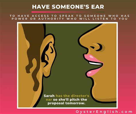 Idiom Have Someones Ear Meaning And Examples
