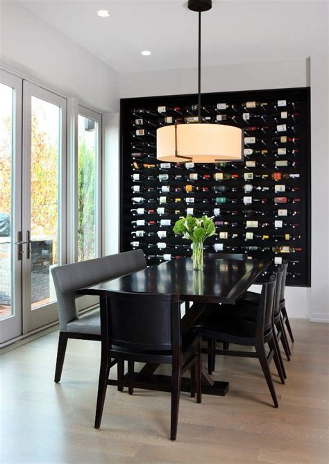 Some of the wine wall art lovingly points out the desire for wine in an often humorous manner. Basement- Modern wall #wine display. Black and white ...