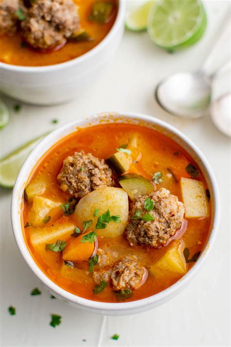 Albondigas Mexican Meatball Soup Recipe Video