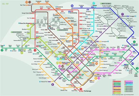 Smrt Singapore MRT Map