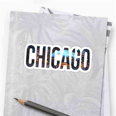 Chicago Sticker By Smashdesigns Redbubble