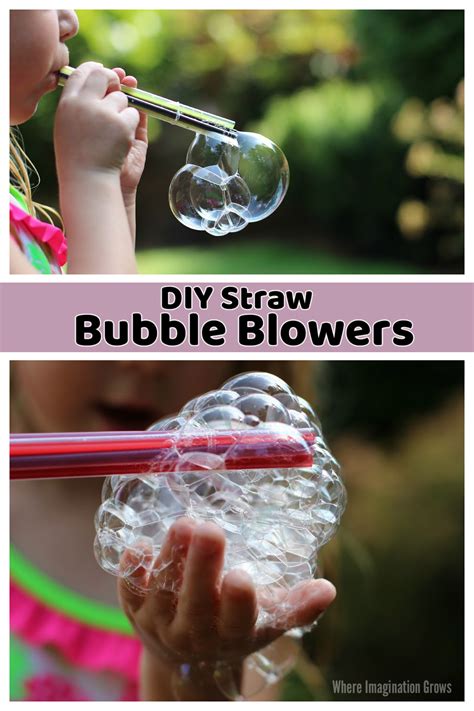 Simple Diy Straw Bubble Blowers Activity For Kids Turn Straws Into