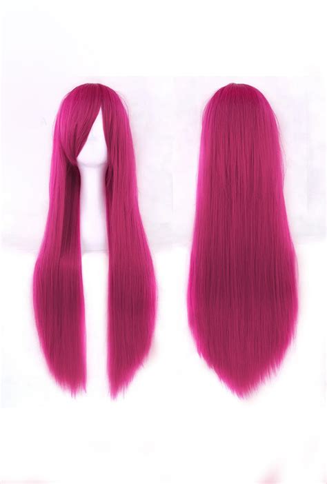 Berry Pink Long Straight Cosplay Wig Perth Hurly Burly