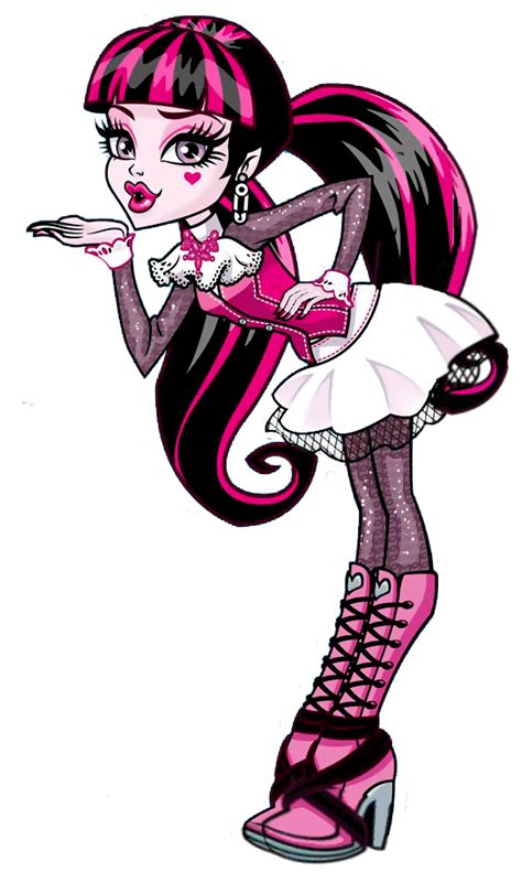 This is the place where all monsters belong! Image - Profile art - Draculaura blow a kiss.png | Monster ...