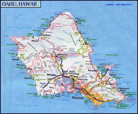 Oahu Map Printable That Are Bewitching Derrick Website