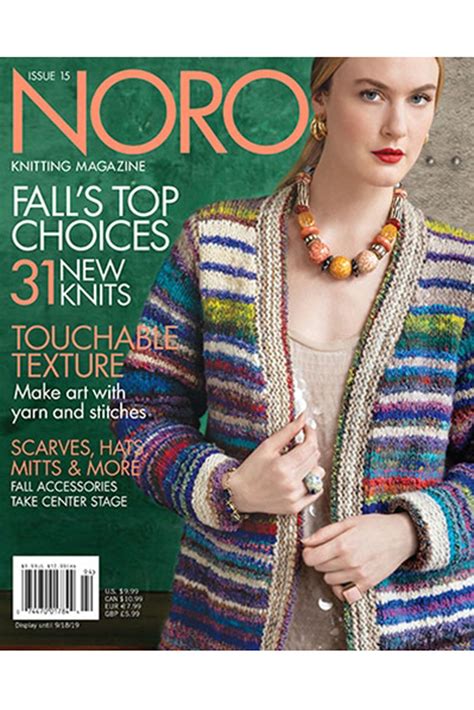 Noro Knitting Magazine Issue 15 Fallwinter 2019 At Jimmy Beans Wool