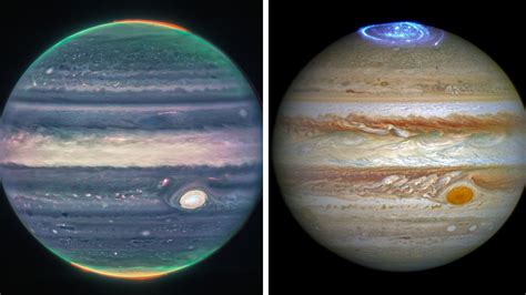Hubble Vs James Webb Telescope Jupiter Images In New Light