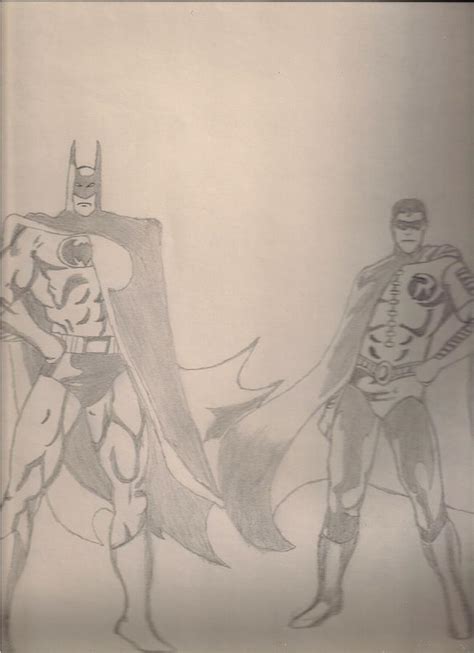 Batman And Robin Drawing By Elvis Navarro Fine Art America