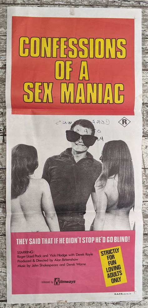 Lot Confessions Of A Sex Maniac Directed By Alan Birkinshaw