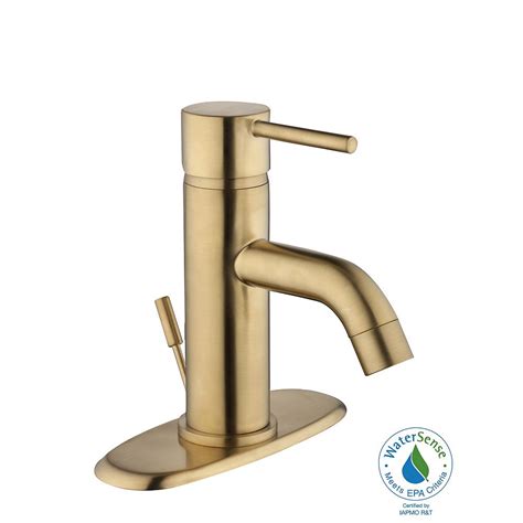 We've done the hard work for you! Glacier Bay Modern 4-inch Single Handle Matte Gold Faucet ...