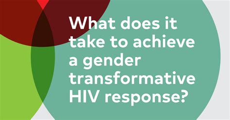 What Does It Take To Achieve A Gender Transformative Hiv Response