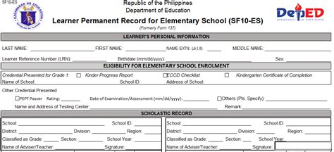 Updated 2017 Deped Complete School Forms For All Grades Deped Lps