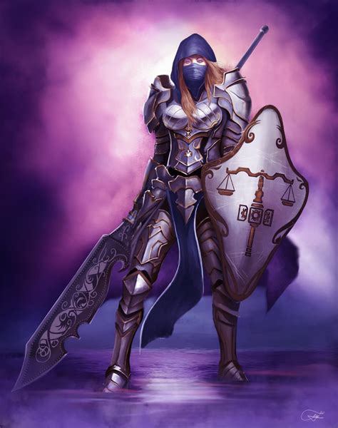 Female Knight By Andicahyow On Deviantart Female Knight Fantasy