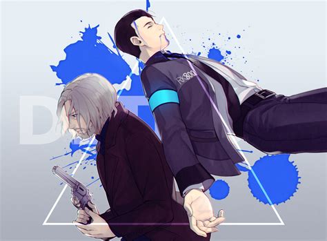 Connor And Hank Anderson Detroit Become Human Drawn By Byakuya0315
