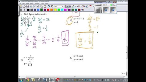 Calculus ii lecture notes 7 example 2.11. Calculus Parametric Equations Notes Problem #6 - YouTube