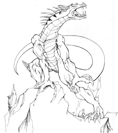 Dibujo De Dragon Mitol Gico Para Colorear Dibujos Net Cfd