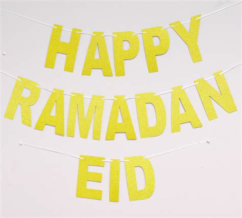 Glitter Letter Banner Ramadan And Eid Moderneid