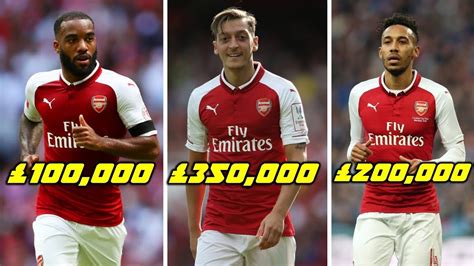 Currently, the highest salary arsenal players are mesut ozil, he gets a weekly salary of £ 300,000. Arsenal Fc Net Worth 2018