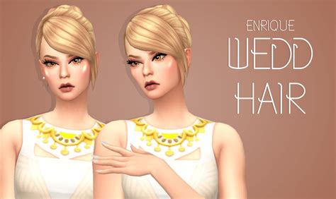 Sims 4 Hairs Enrique Wedd Hair