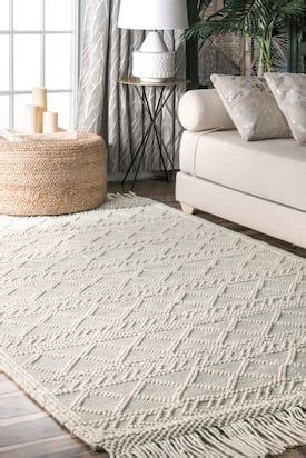 Check spelling or type a new query. Rugs USA Cream Sovereign Textured Achromatia With Tassels ...