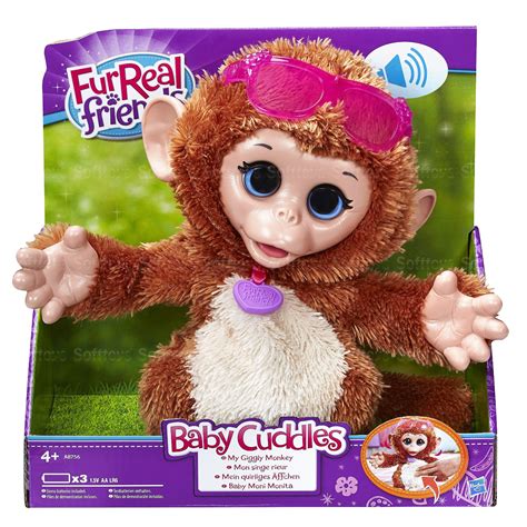 Furreal Забавная маленькая обезьянка интерактивная мягкая игрушка