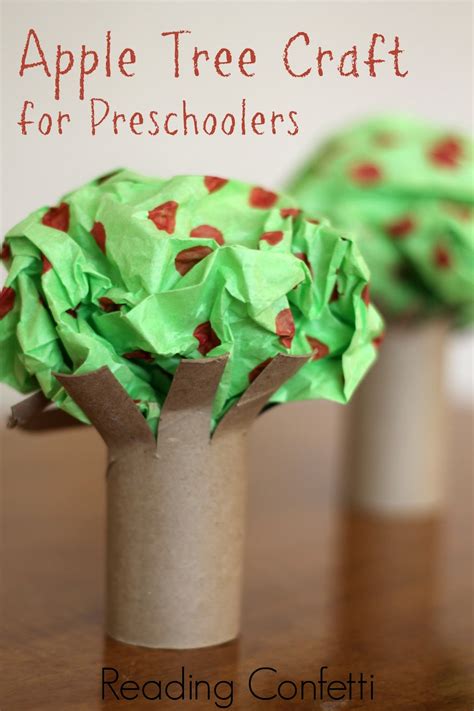 Easy Apple Tree Preschool Craft ~ Reading Confetti