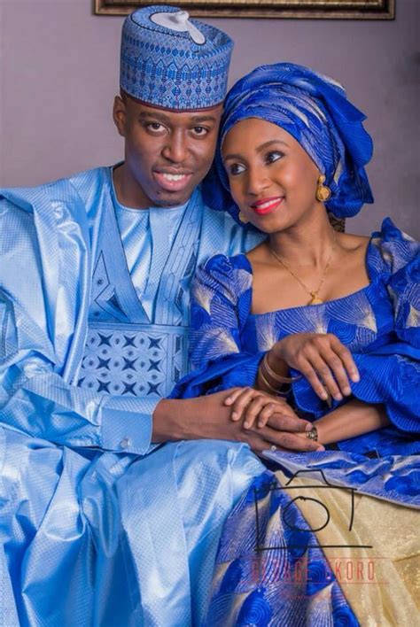 Hausa Couple From Nigeria African Fashion African Wedding Dress African Wedding Attire