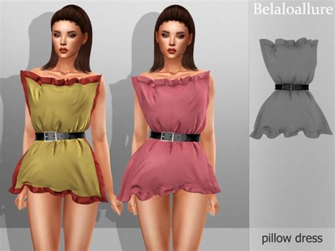Belaloallure Pillow Dress By Belal1997 At Tsr Sims 4 Updates