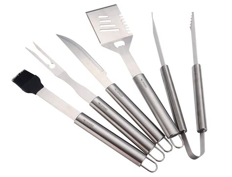 Bbq Grill Tools Set5 Piece Heavy Duty Stainless Steel Grilling Utensils Complete Barbecue Set