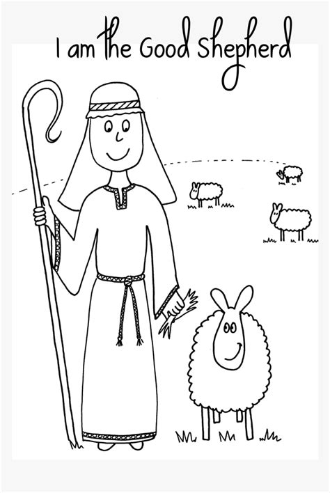 Jesus Lost Sheep Coloring Page