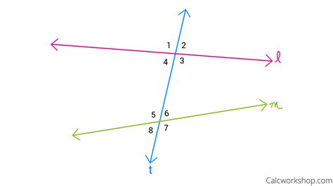 Parallel Lines Cut By A Transversal With Examples