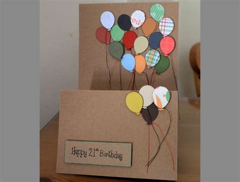 We are pretty sure you had a blast on your 18th birthday while you embraced adulthood. Handmade 21st Birthday card, female | Simple greeting card ...