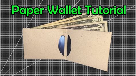 How To Make A Slim Paper Wallet Easy Origami Youtube