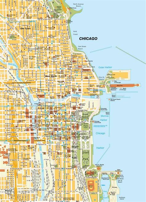 Chicago Map And Chicago Satellite Image