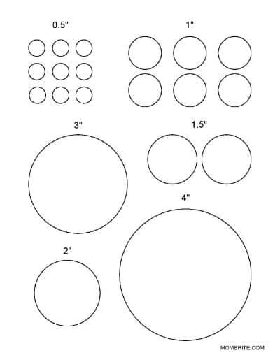 Free Printable Circle Templates Various Sizes World Of 47 Off