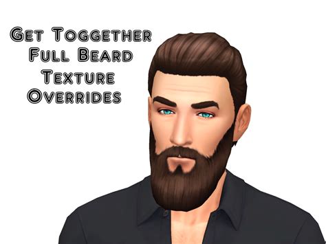 Mod The Sims Get Together Full Beard Texture Overrides