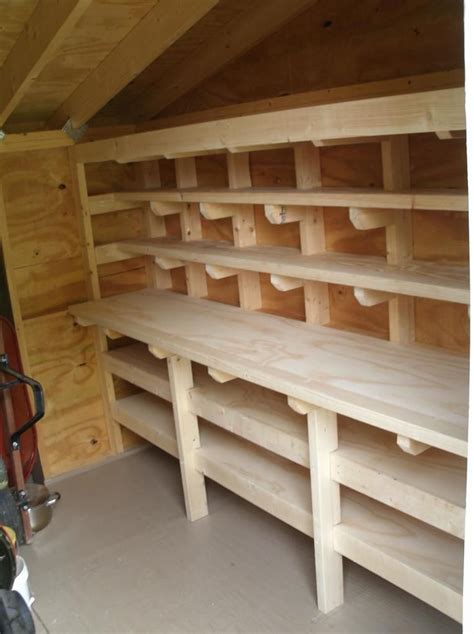 Shed Workbench And Shelves Storage Shed Organization Shed Shelving