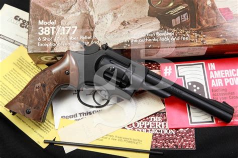 Crosman Model 38t 177 C02 Air Revolver And Box For Sale At