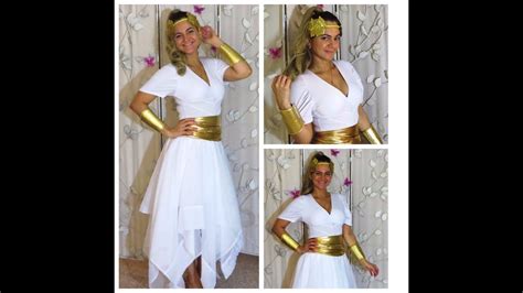 Halloween Greek Goddess Household Last Minute Costume Youtube