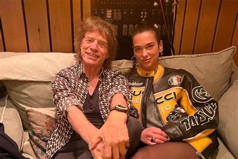 Publica La Cantante Dua Lipa Fotos Con Mick Jagger Y Ya Se Especula