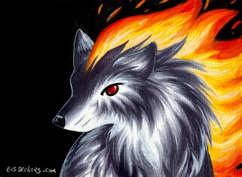 Fire Wolf By Footroya On Deviantart