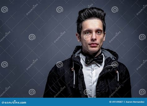 Young Male Strong Facial Features Stock Image Image Of Eyes Handsome