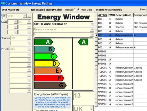 Window Energy Ratings Wers Clear Thinking Software