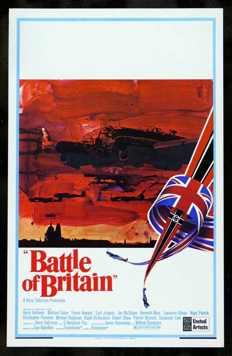 Battle Of Britain 1969 Old Film Posters Battle Of Britain Sign Poster