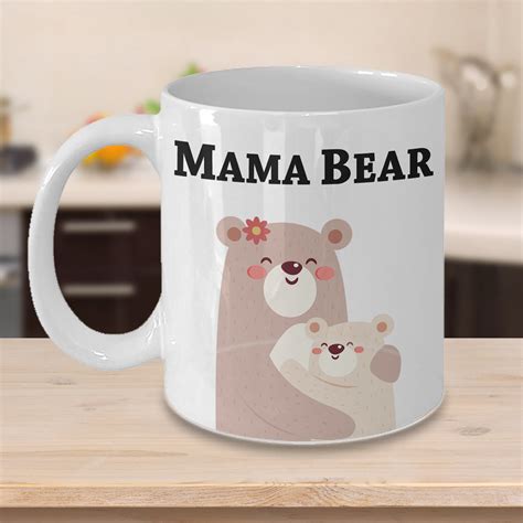Mama Bear Mug Mother Mug Mom Bear Mom Mug T For Mama Etsy