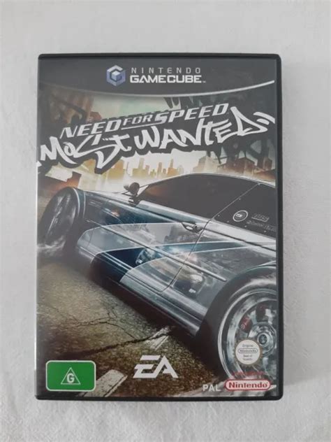 Need For Speed Most Wanted Nintendo Gamecube Game With Manual Pal Car