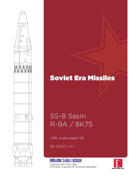 196 Soviet Ss 8 Missile Ecardmodels